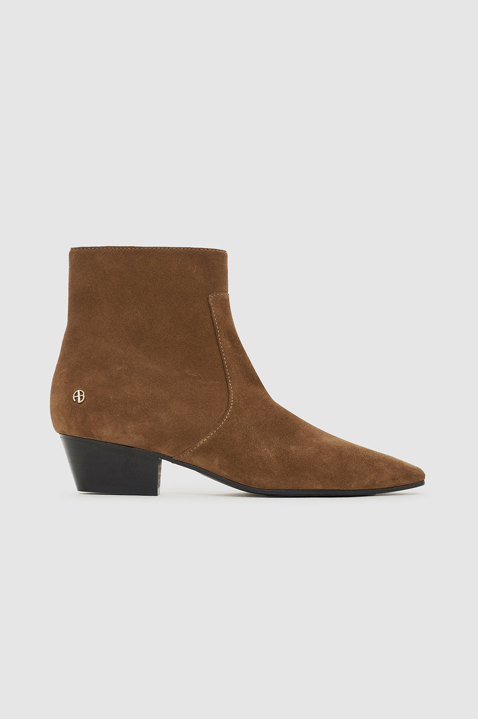 Freya Flat Boots - Sand Suede View 1