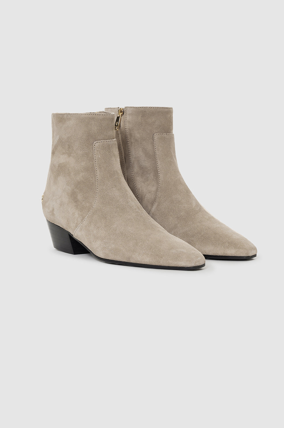 Freya Flat Boots - Sand Suede