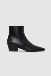 ANINE BING Freya Flat Boots - Black  front view