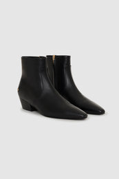 ANINE BING Freya Flat Boots - Black - pair side view