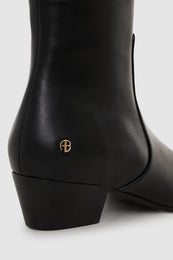 ANINE BING Freya Flat Boots - Black - detail view