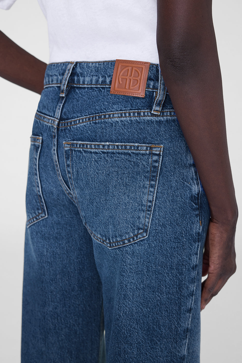 Gavin Long Jean - Mosaic Blue View 4