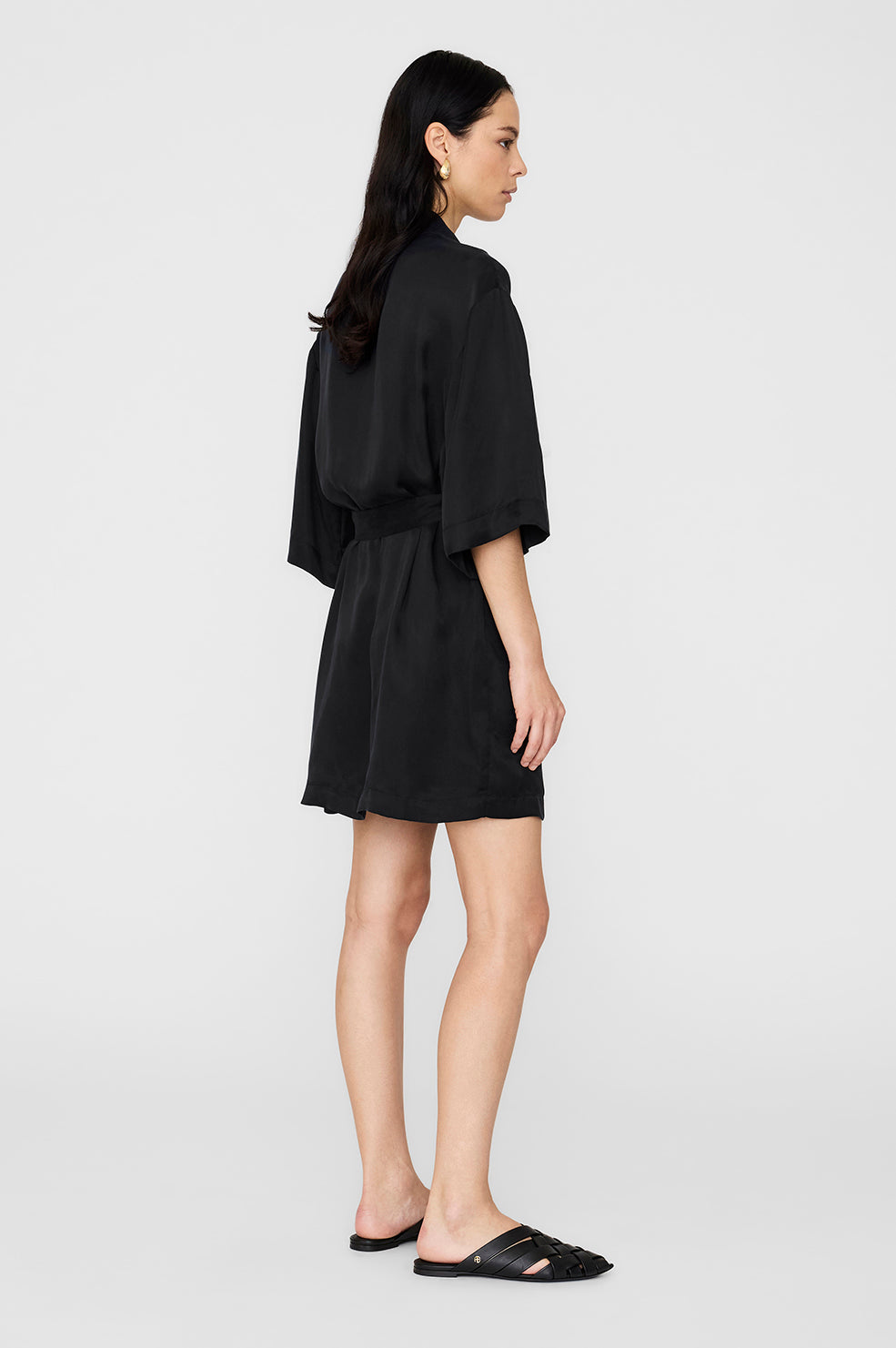 Geri Dress - Washed Black View 2