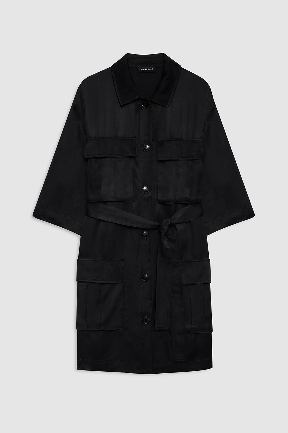 Geri Dress - Washed Black View 3