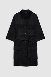 featured-img|ANINE BING Geri Dress - Washed Black - Front View 