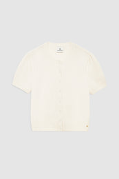 ANINE BING Gracie Cardigan - Cream - front view