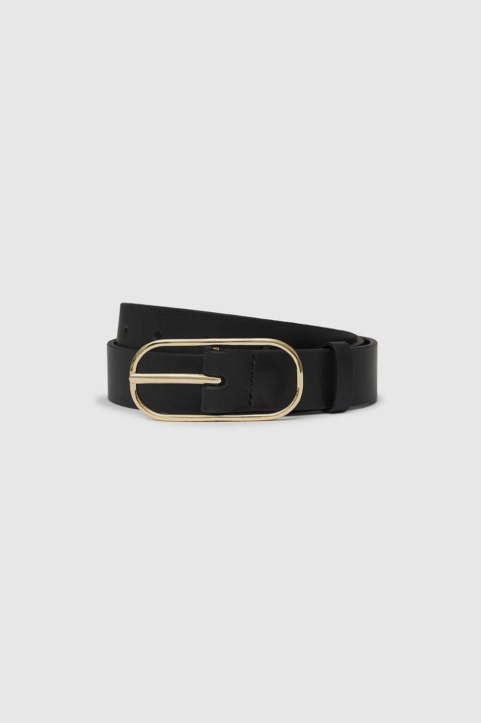 ANINE BING Harper Belt - Black - wrapped view