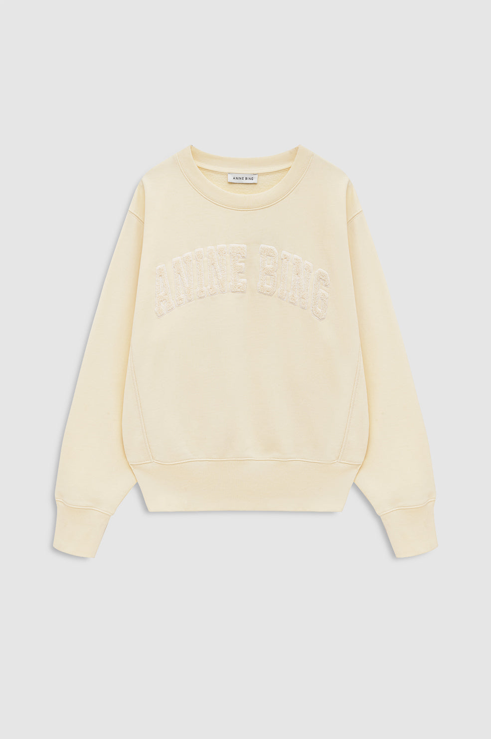 Harry Shrunken Sweatshirt Paris - Beige View 3