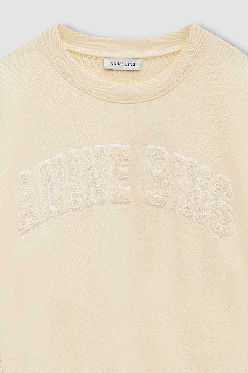 Harry Shrunken Sweatshirt Paris - Beige View 4