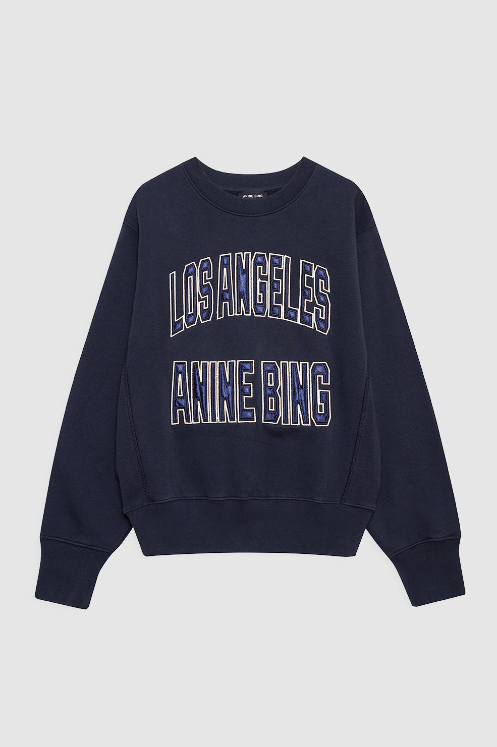 featured-img|ANINE BING Harry Shrunken Sweatshirt La - Vintage Black - front view