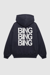 ANINE BING Harvey Sweatshirt Stencil - Vintage Black - back view