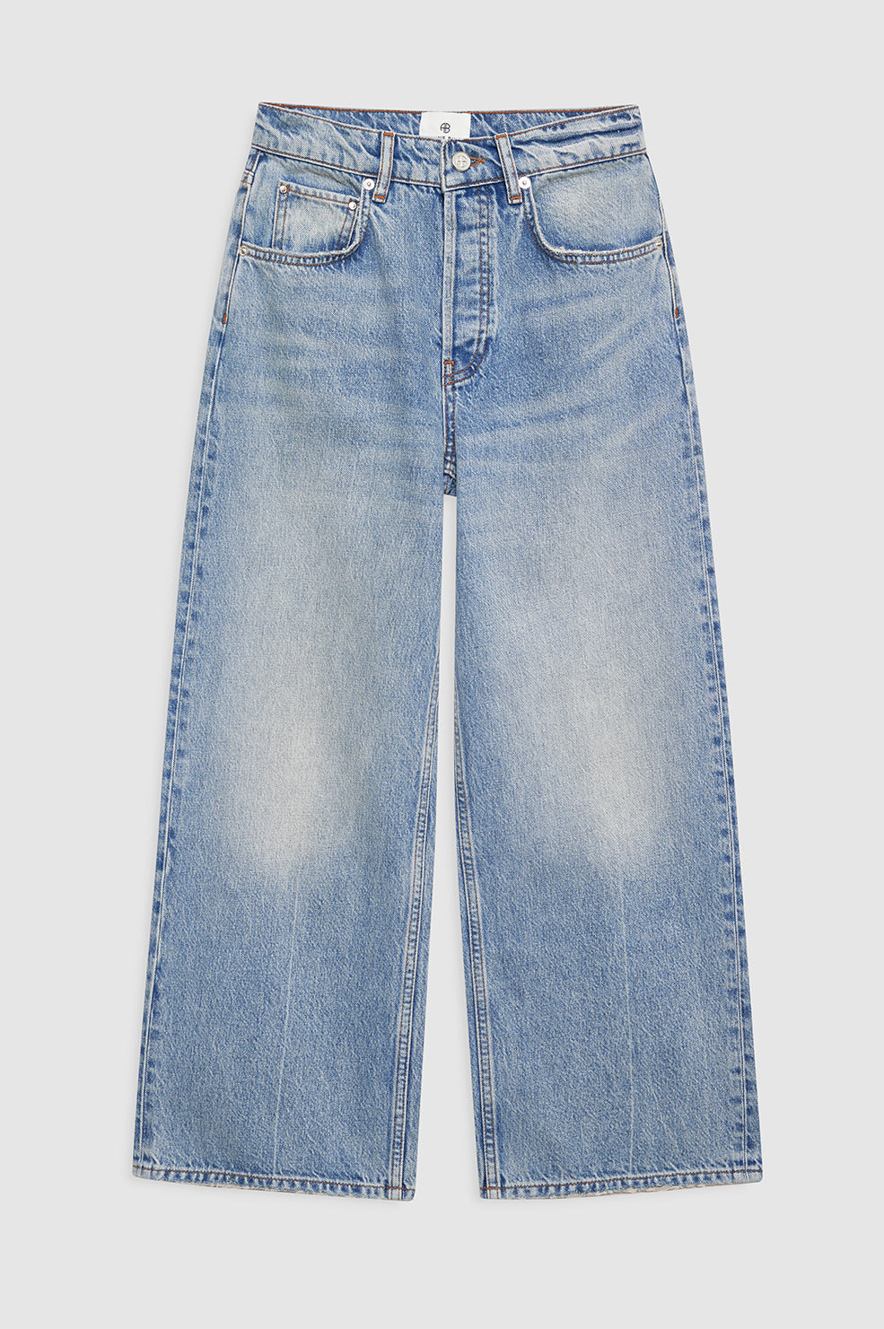 featured-img|ANINE BING Heath Jean - Blizzard Blue - Front View 