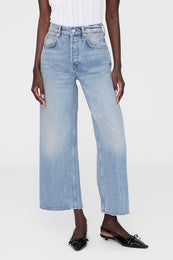 ANINE BING Heath Jean - Blizzard Blue - On Model Front Second Image  
