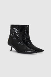 ANINE BING Hilda Boots - High-Shine Black