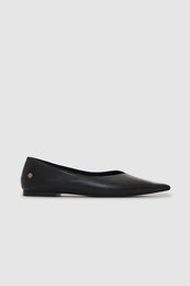 ANINE BING Hilda Ballerinas - Black - side view
