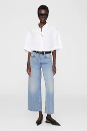 ANINE BING Hilda Slingback Flats - Black - On Model View 