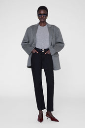 ANINE BING Hilda Slingback Pumps - Burgundy - On Model Front