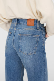 ANINE BING Hugh Jean - Panama Blue - On Model Back Detail 
