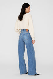 ANINE BING Hugh Jean - Panama Blue - On Model Back 