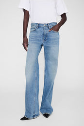 ANINE BING Hugh Jean - Baltic Blue - on model front detail