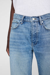 ANINE BING Hugh Jean - Baltic Blue - on model front detail second image