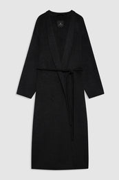 ANINE BING Hunter Coat - Dark Heather Grey Cashmere Blend - Front View