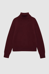 ANINE BING Idra Sweater - Cabernet - Front View