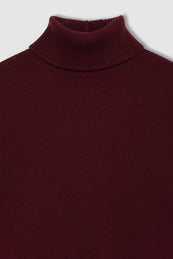 ANINE BING Idra Sweater - Cabernet - Detail View
