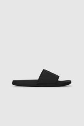 ANINE BING Isla Slides - Black Monogram