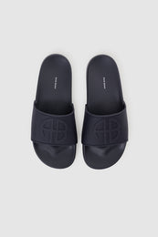 ANINE BING Isla Slides - Marine Blue - top view