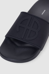 ANINE BING Isla Slides - Marine Blue - detail view