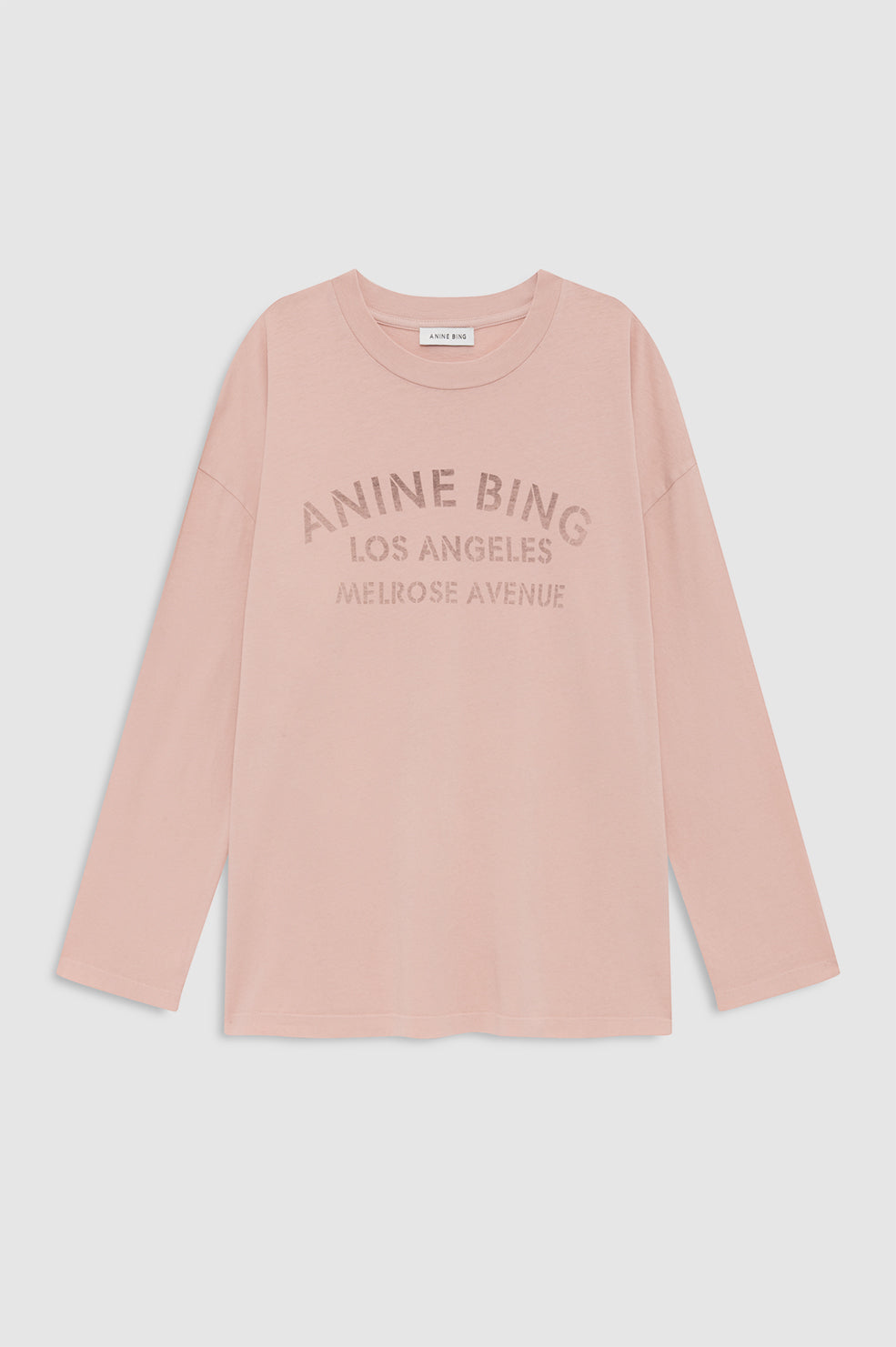 Ivan Long Sleeve Melrose Stencil - Washed Blushed