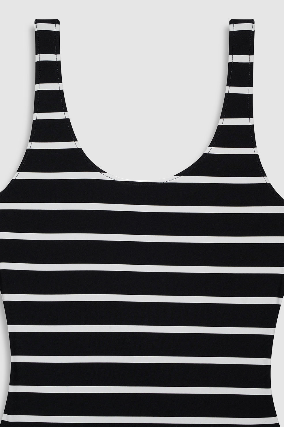 ANINE BING Jace One Piece - Black And White Stripe