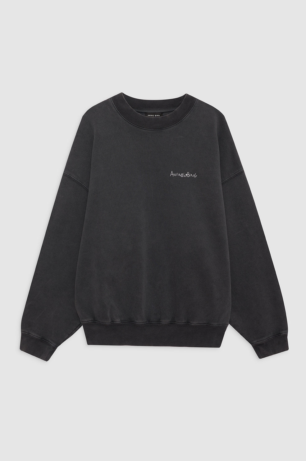 ANINE BING Jaci Sweatshirt Lyrics - Washed Black