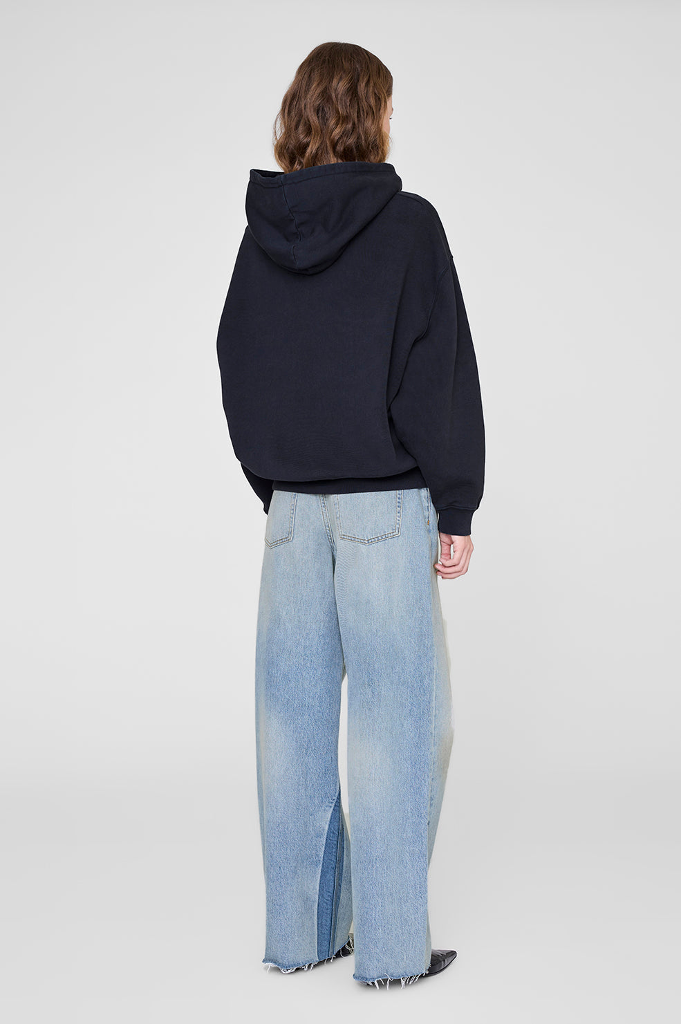 Jaci Hoodie Letterman - Vintage Black View 2