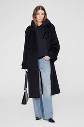 Jaci Hoodie Letterman - Vintage Black XS