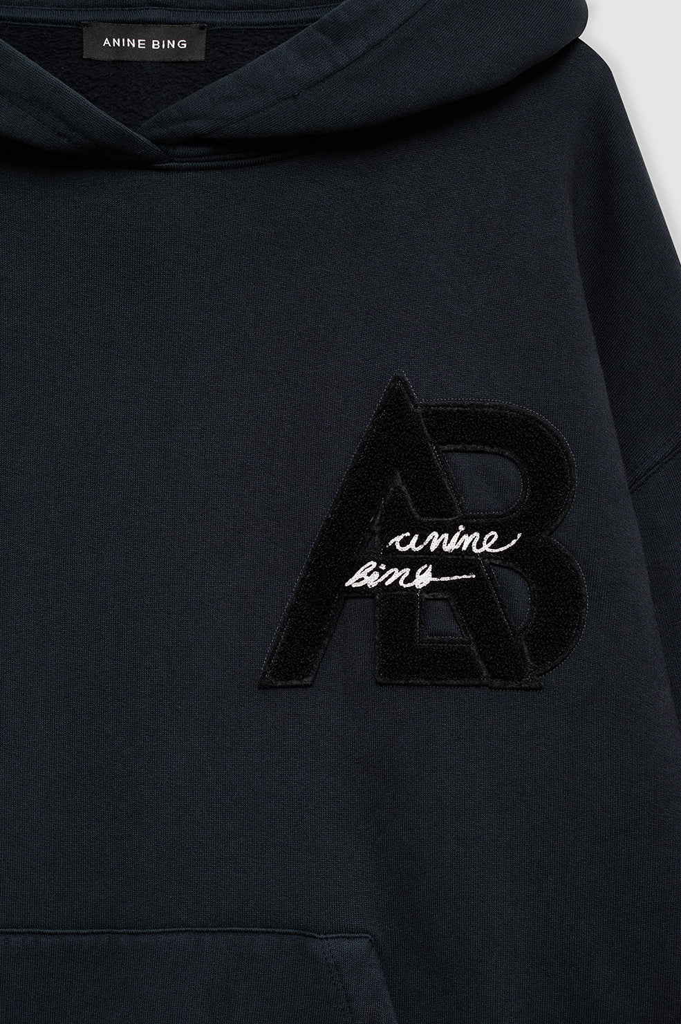 Jaci Hoodie Letterman - Vintage Black View 4