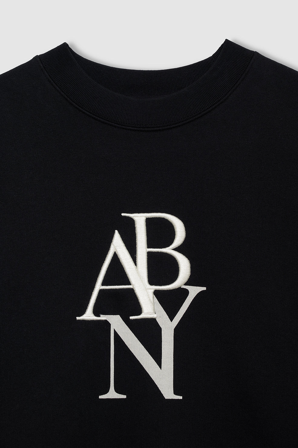 ANINE BING Jaci Sweatshirt Ab Ny - Black - detail view