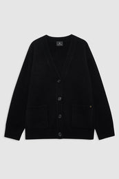 ANINE BING Jackson Cardigan - Black - Front View