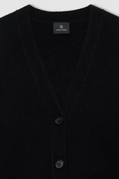 ANINE BING Jackson Cardigan - Black - detail view