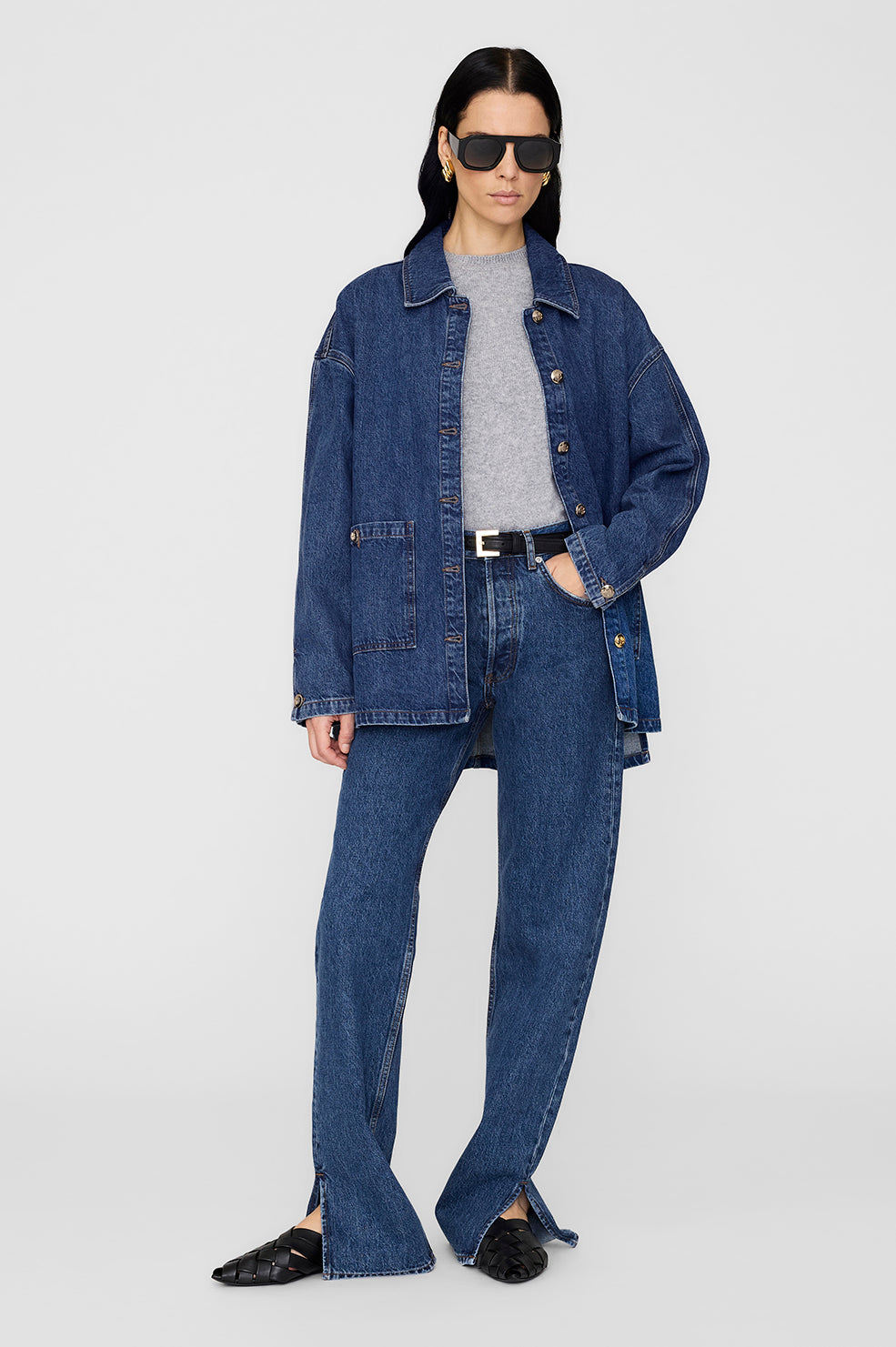 Jackson Sweater - Medium Heather Grey View 5