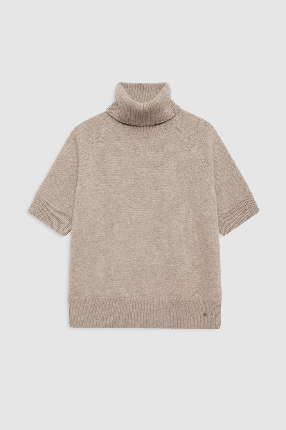 Jackson Turtleneck Sweater - Stone Melange View 3