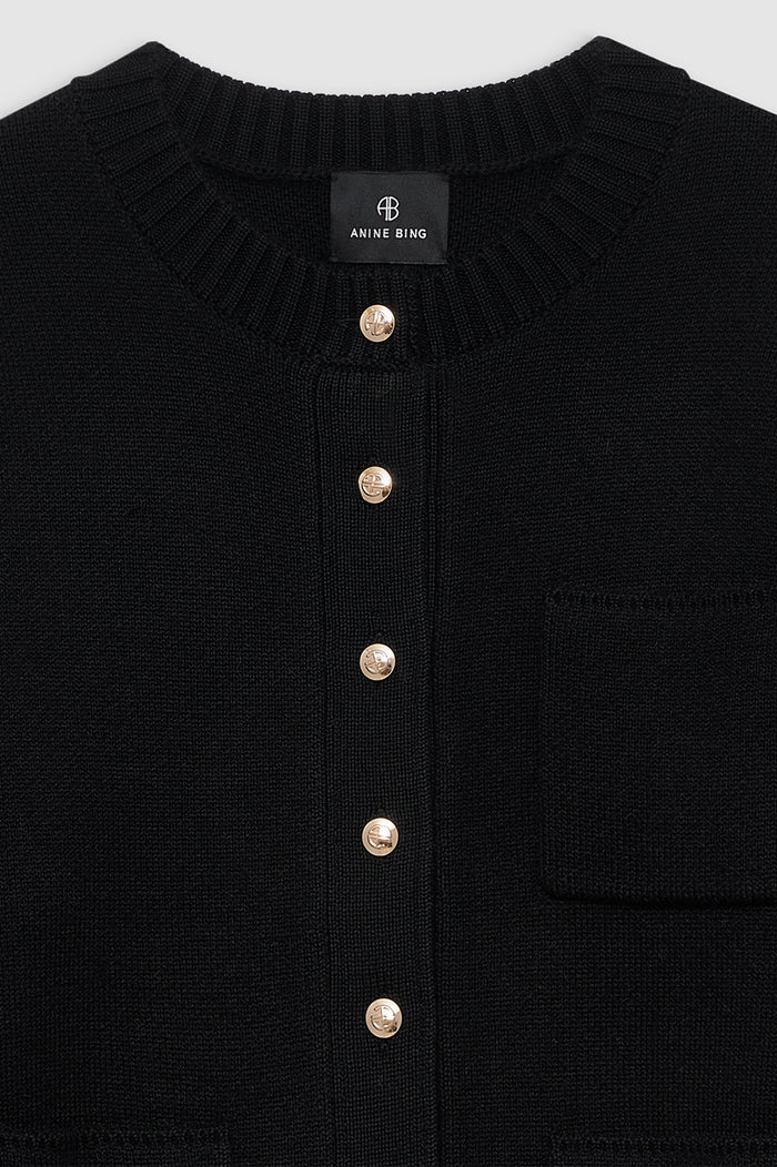 ANINE BING Jameson Cardigan - Black