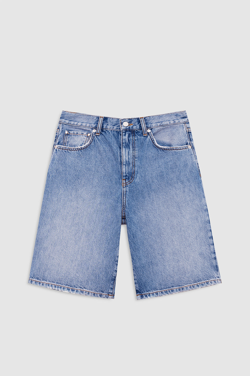 |ANINE BING Jasper Short - Pacific Blue - front view