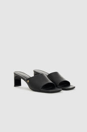 ANINE BING Jayden Mule Sandals - Black - pair front view