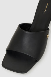 ANINE BING Jayden Mule Sandals - Black - detail view