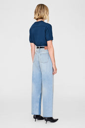 ANINE BING Jaylin Tee Paris - Washed Navy - On Model Back 