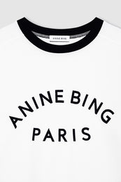 ANINE BING Jaylin Tee Paris - Ivory - Detail View 