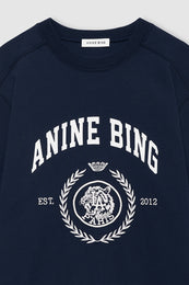 ANINE BING Jaylin Tee Collegiate - Navy - detail view