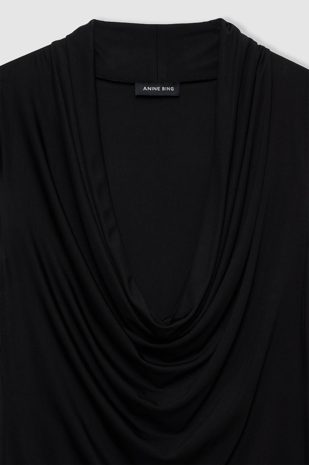 ANINE BING Jeanette Bodysuit - Black - Detail View